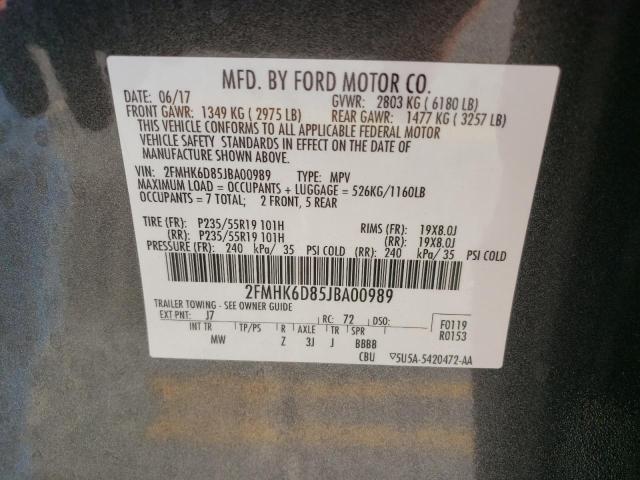 Photo 12 VIN: 2FMHK6D85JBA00989 - FORD FLEX LIMIT 