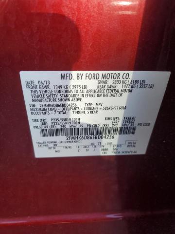 Photo 11 VIN: 2FMHK6D86EBD04256 - FORD FLEX LIMIT 