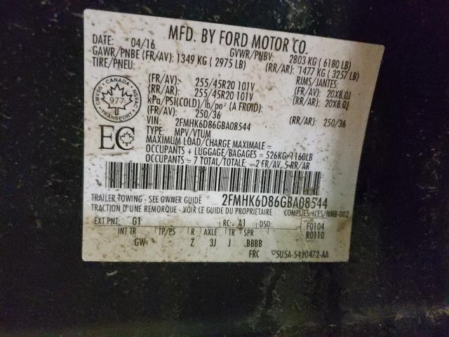 Photo 9 VIN: 2FMHK6D86GBA08544 - FORD FLEX LIMIT 