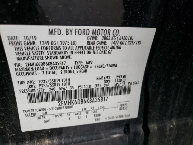 Photo 13 VIN: 2FMHK6D86KBA35817 - FORD FLEX 