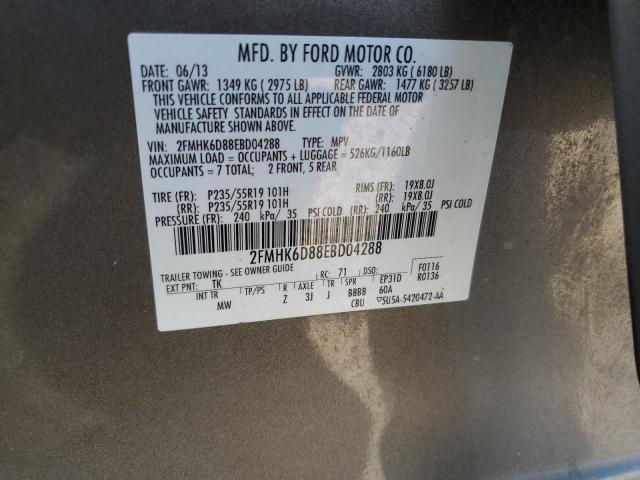 Photo 12 VIN: 2FMHK6D88EBD04288 - FORD FLEX 