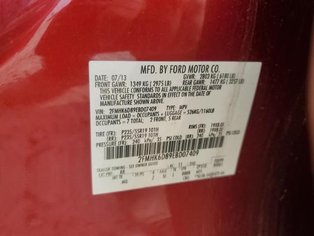 Photo 12 VIN: 2FMHK6D89EBD07409 - FORD FLEX LIMIT 