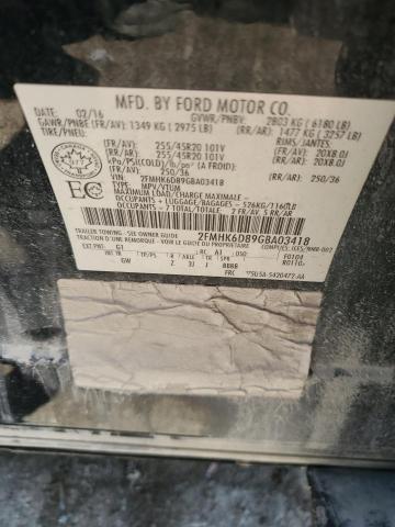 Photo 12 VIN: 2FMHK6D89GBA03418 - FORD FLEX LIMIT 