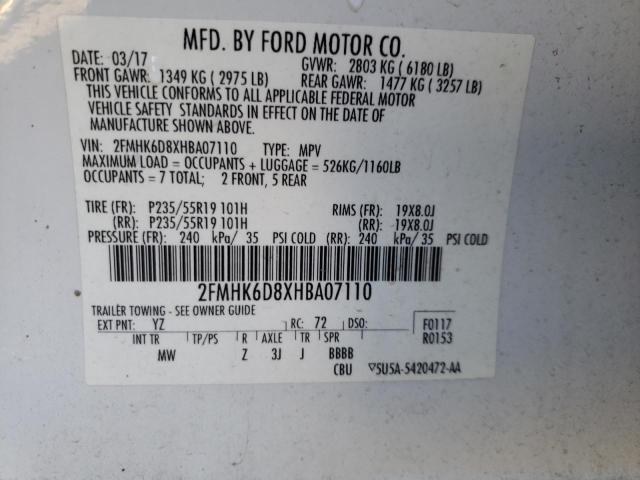 Photo 12 VIN: 2FMHK6D8XHBA07110 - FORD FLEX 