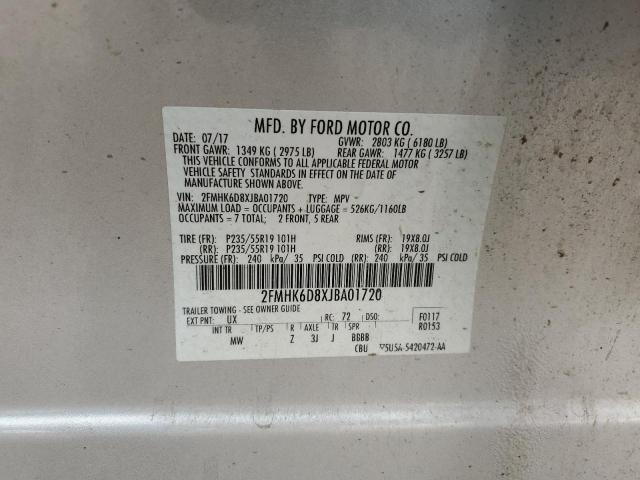 Photo 13 VIN: 2FMHK6D8XJBA01720 - FORD FLEX LIMIT 