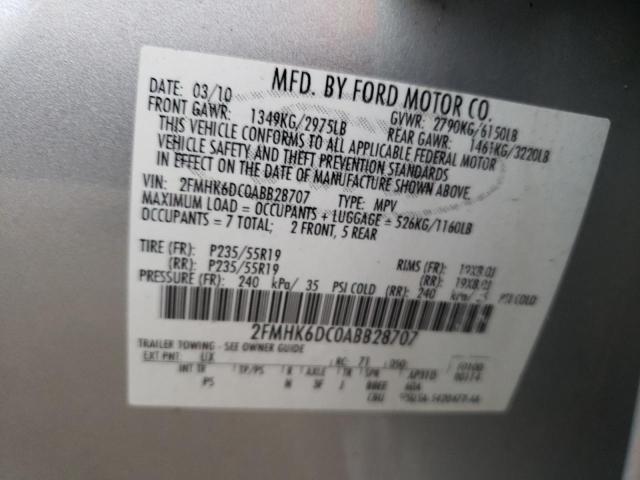 Photo 13 VIN: 2FMHK6DC0ABB28707 - FORD FLEX 