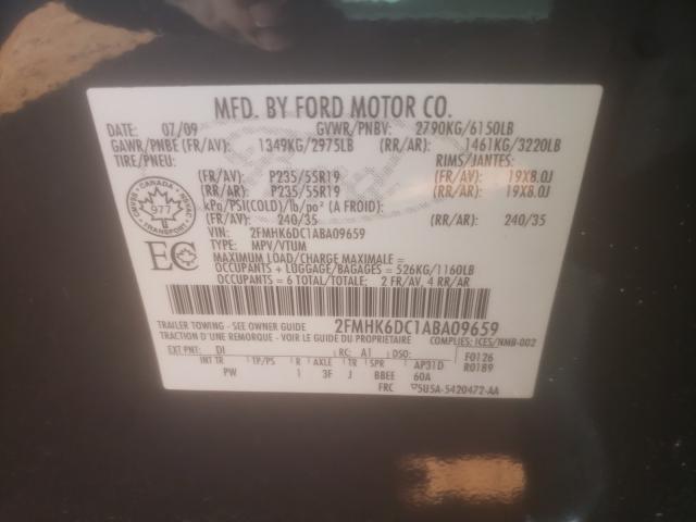 Photo 9 VIN: 2FMHK6DC1ABA09659 - FORD FLEX LIMIT 