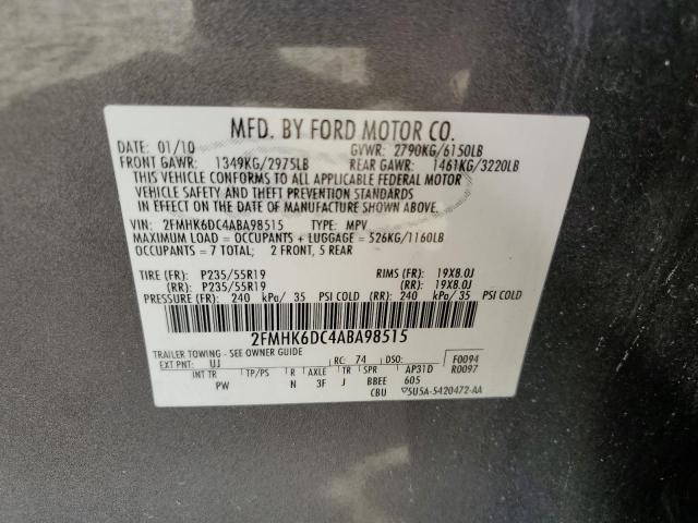 Photo 12 VIN: 2FMHK6DC4ABA98515 - FORD FLEX 