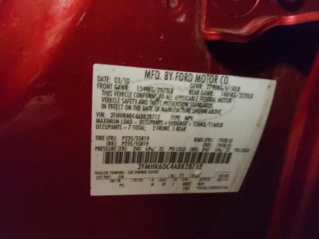 Photo 9 VIN: 2FMHK6DC4ABB28712 - FORD FLEX LIMIT 