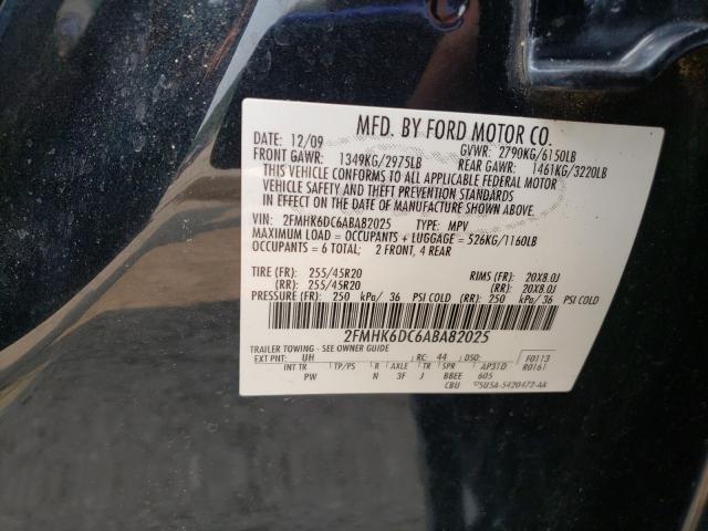 Photo 9 VIN: 2FMHK6DC6ABA82025 - FORD FLEX 