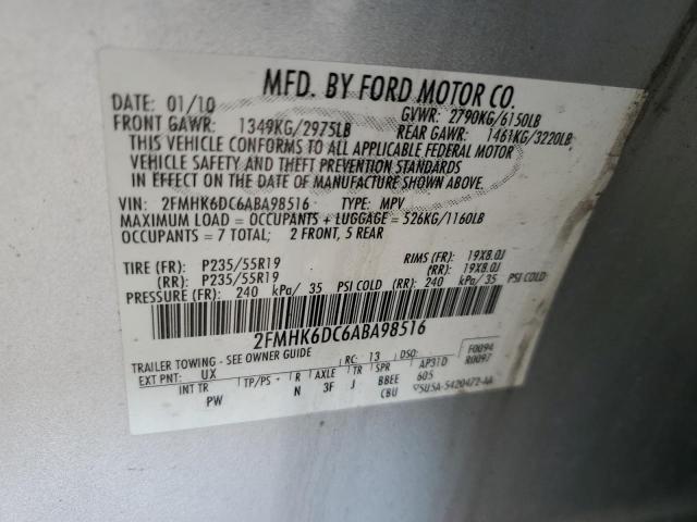 Photo 12 VIN: 2FMHK6DC6ABA98516 - FORD FLEX LIMIT 