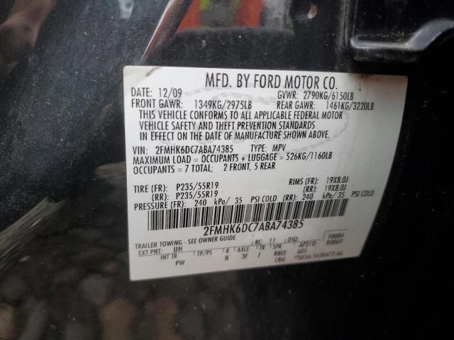 Photo 12 VIN: 2FMHK6DC7ABA74385 - FORD FLEX LIMIT 