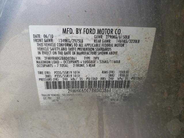 Photo 9 VIN: 2FMHK6DC7BBD03861 - FORD FLEX LIMIT 