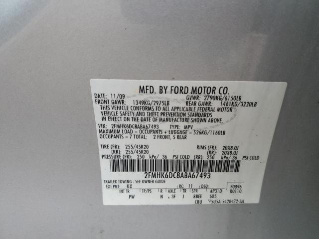 Photo 12 VIN: 2FMHK6DC8ABA67493 - FORD FLEX 