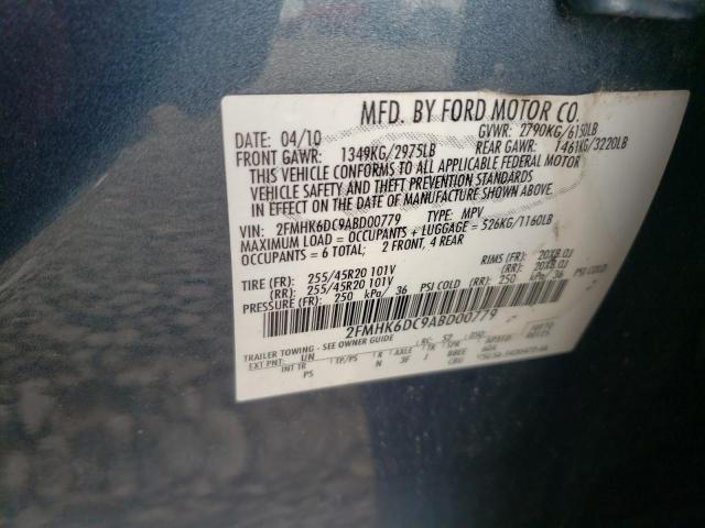 Photo 9 VIN: 2FMHK6DC9ABD00779 - FORD FLEX LIMIT 