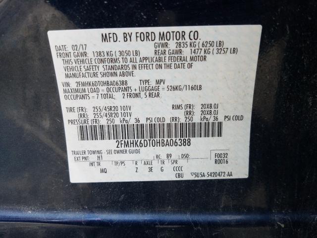 Photo 9 VIN: 2FMHK6DT0HBA06388 - FORD FLEX LIMIT 