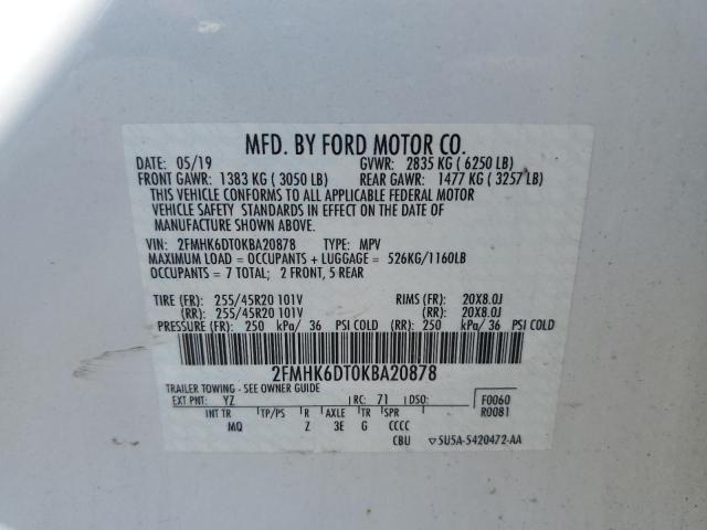 Photo 13 VIN: 2FMHK6DT0KBA20878 - FORD FLEX 