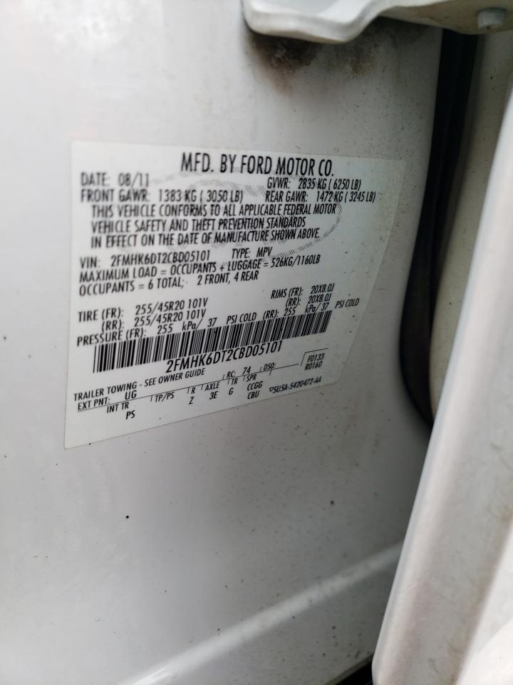 Photo 12 VIN: 2FMHK6DT2CBD05101 - FORD FLEX 