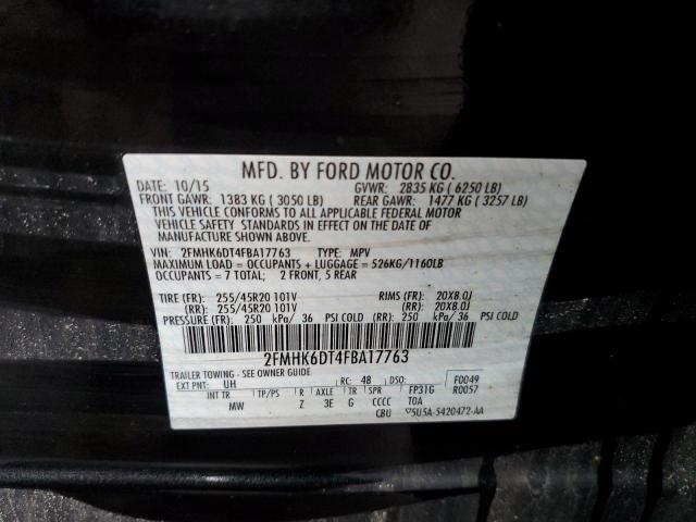 Photo 12 VIN: 2FMHK6DT4FBA17763 - FORD FLEX 