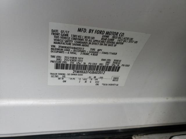 Photo 13 VIN: 2FMHK6DT4JBA02012 - FORD FLEX LIMIT 