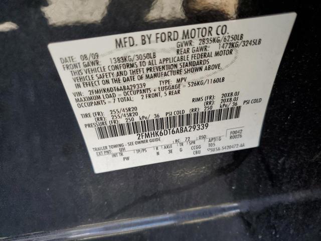 Photo 9 VIN: 2FMHK6DT6ABA29339 - FORD FLEX LIMIT 