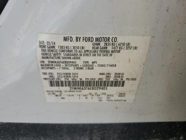 Photo 13 VIN: 2FMHK6DT6EBD29405 - FORD FLEX LIMIT 