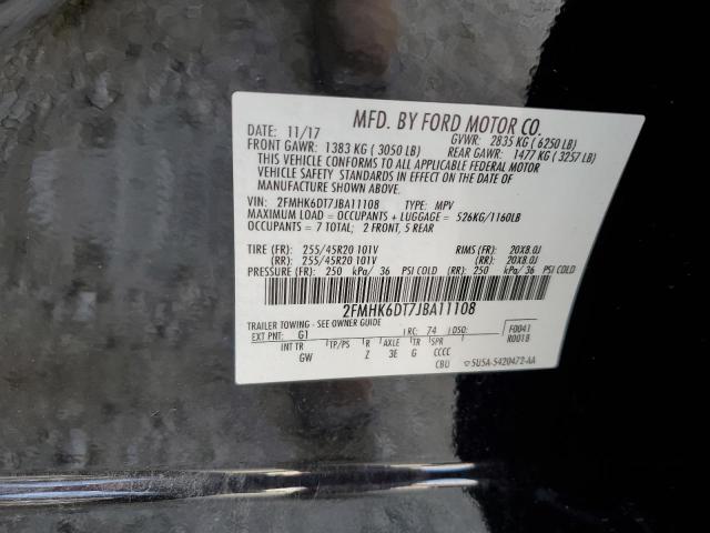 Photo 12 VIN: 2FMHK6DT7JBA11108 - FORD FLEX LIMIT 