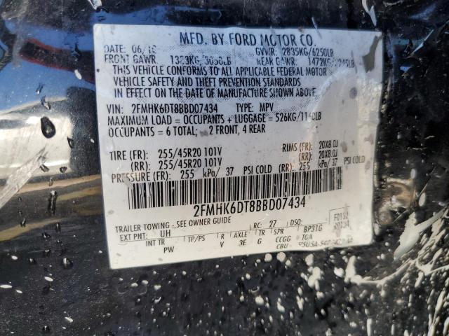 Photo 12 VIN: 2FMHK6DT8BBD07434 - FORD FLEX 