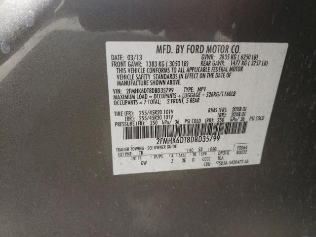 Photo 9 VIN: 2FMHK6DT8DBD35799 - FORD FLEX LIMIT 