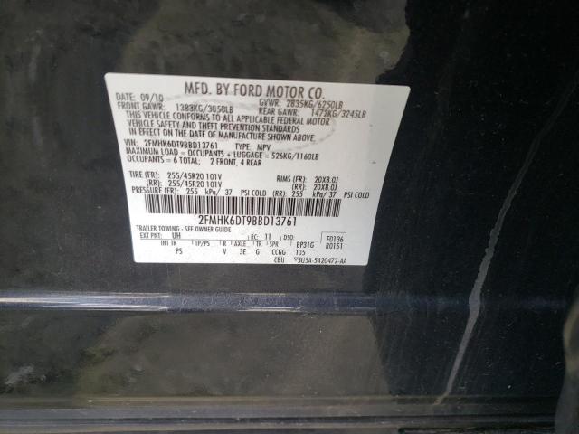 Photo 11 VIN: 2FMHK6DT9BBD13761 - FORD FLEX LIMIT 