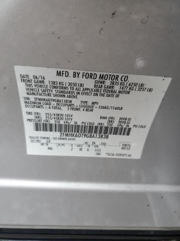 Photo 12 VIN: 2FMHK6DT9GBA13838 - FORD FLEX LIMIT 