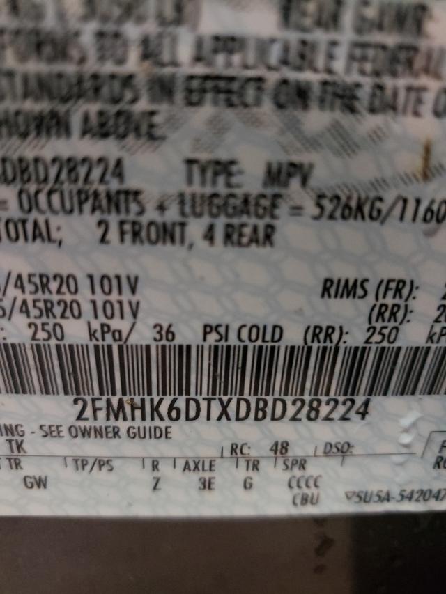 Photo 9 VIN: 2FMHK6DTXDBD28224 - FORD FLEX LIMIT 