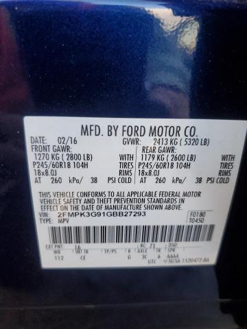 Photo 13 VIN: 2FMPK3G91GBB27293 - FORD EDGE SE 