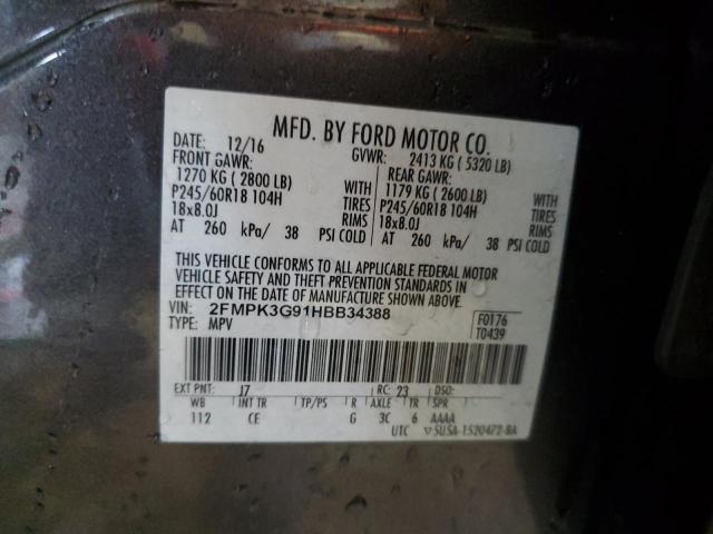 Photo 12 VIN: 2FMPK3G91HBB34388 - FORD EDGE SE 