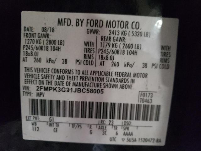 Photo 12 VIN: 2FMPK3G91JBC58005 - FORD EDGE 