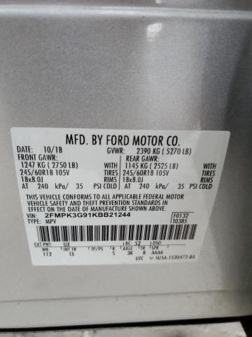 Photo 13 VIN: 2FMPK3G91KBB21244 - FORD EDGE SE 