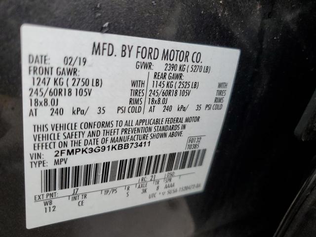 Photo 13 VIN: 2FMPK3G91KBB73411 - FORD EDGE 