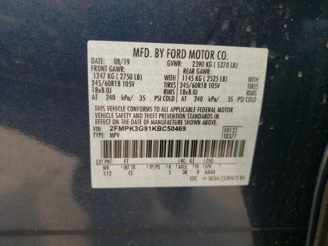 Photo 9 VIN: 2FMPK3G91KBC50469 - FORD EDGE SE 