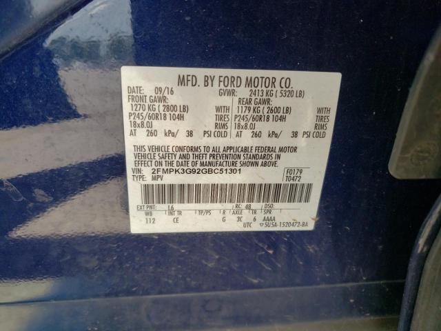 Photo 12 VIN: 2FMPK3G92GBC51301 - FORD EDGE 