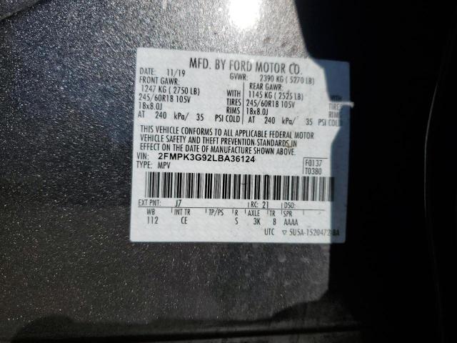 Photo 12 VIN: 2FMPK3G92LBA36124 - FORD EDGE 