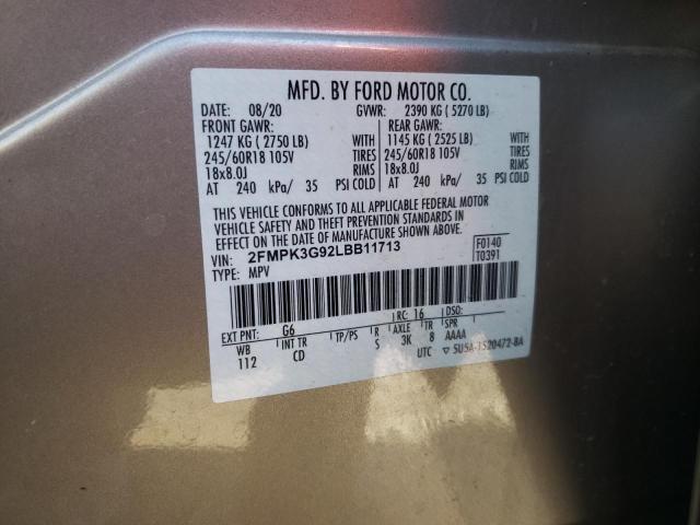 Photo 12 VIN: 2FMPK3G92LBB11713 - FORD EDGE 