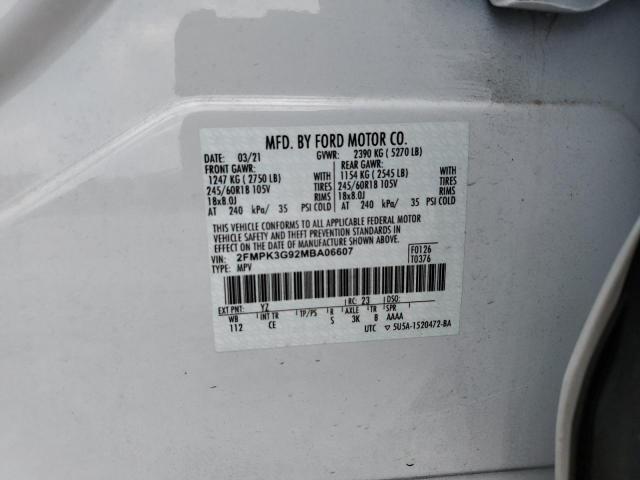 Photo 12 VIN: 2FMPK3G92MBA06607 - FORD EDGE 