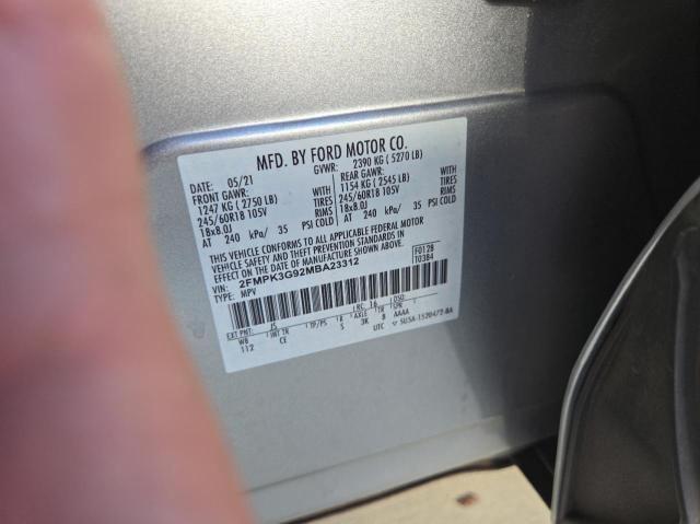 Photo 9 VIN: 2FMPK3G92MBA23312 - FORD EDGE SE 