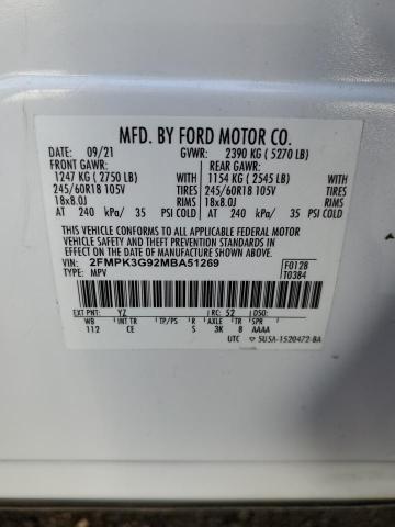 Photo 11 VIN: 2FMPK3G92MBA51269 - FORD EDGE 