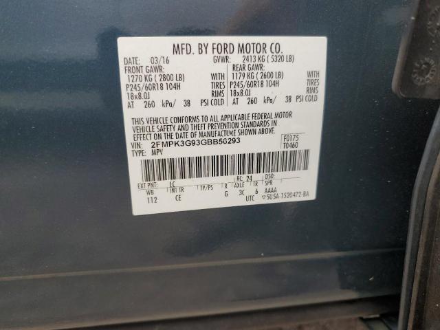 Photo 13 VIN: 2FMPK3G93GBB56293 - FORD EDGE SE 