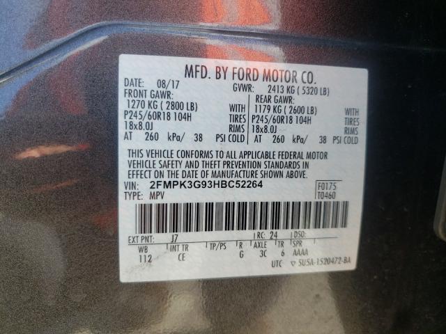 Photo 9 VIN: 2FMPK3G93HBC52264 - FORD EDGE SE 