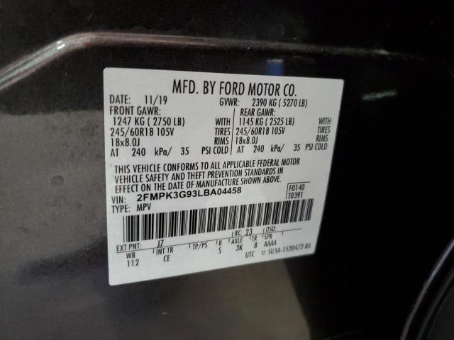 Photo 12 VIN: 2FMPK3G93LBA04458 - FORD EDGE SE 