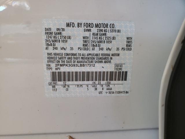 Photo 9 VIN: 2FMPK3G93LBB17312 - FORD EDGE SE 