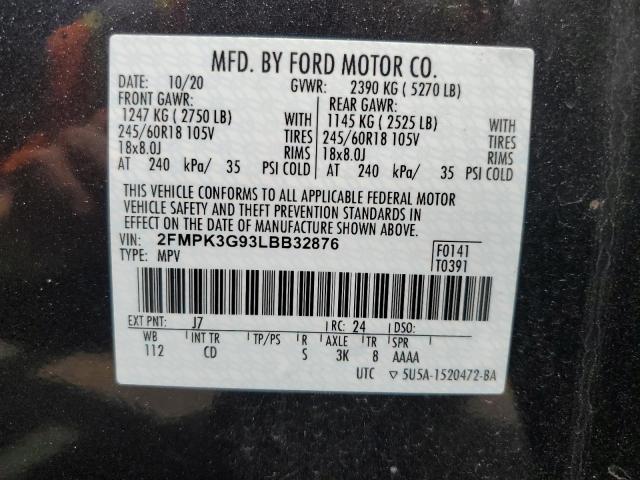 Photo 12 VIN: 2FMPK3G93LBB32876 - FORD EDGE SE 