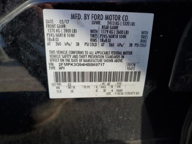 Photo 12 VIN: 2FMPK3G94HBB69717 - FORD EDGE SE 